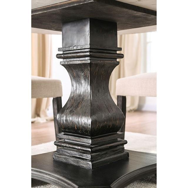 Large Picture of Furniture of America Elfredo CM3755RT-5PC-LG 5 Pc Dining Table Set