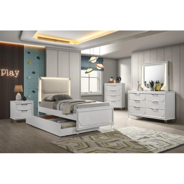 Large Picture of Furniture of America Lareina FM72081WH-F-BED Full Bed