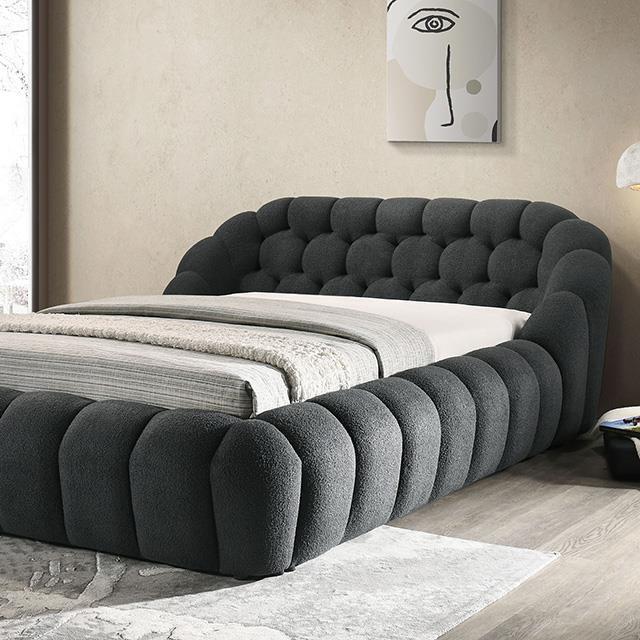 Large Picture of Furniture of America Newquay FM7260BK-EK-BED King Bed