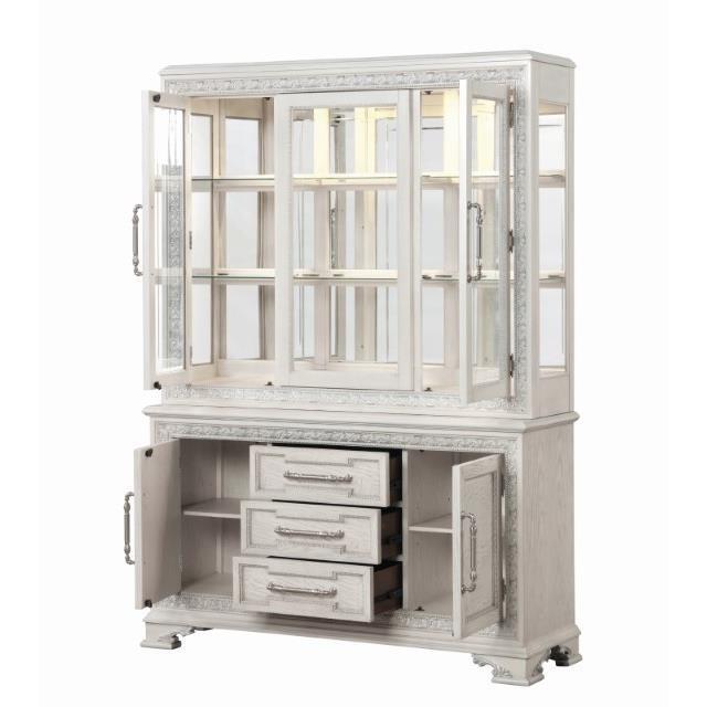 Large Picture of Furniture of America Stella Mia FM31000WH-HB-SET Hutch Buffet