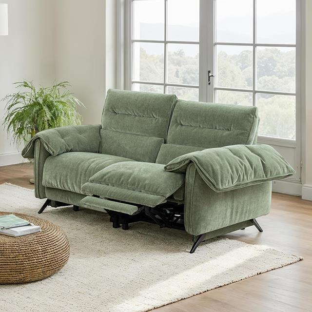 Large Picture of Furniture of America Morley CM9943GR-LV-PM-PK Power Loveseat