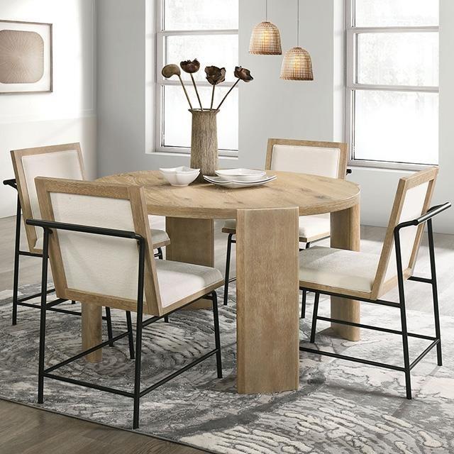Large Picture of Furniture of America Edenbridge FM3220AK-RT-5PC 5 Pc Dining Table Set