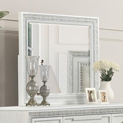 Furniture of America Stella Mia FM70000WH-M Mirror