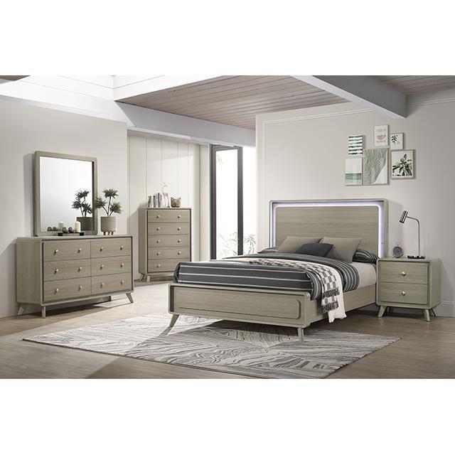 Large Picture of Furniture of America Rainier FM72002GY-C