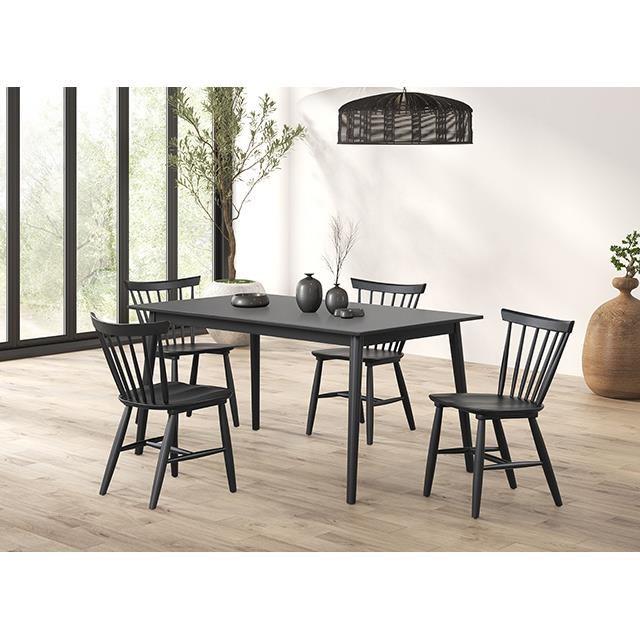 Large Picture of Furniture of America Beale FM3100BK-SC-2PK Set Of 2 Dining Chair