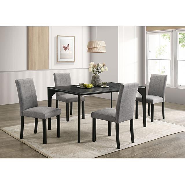 Large Picture of Furniture of America Amelio FM32009BK-SC-2PK Set Of 2 Side Chair