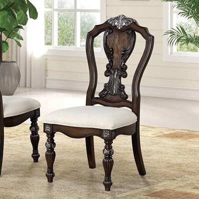 Furniture of America Promenade FM31002DB-SC-2PK Set Of 2 Side Chair