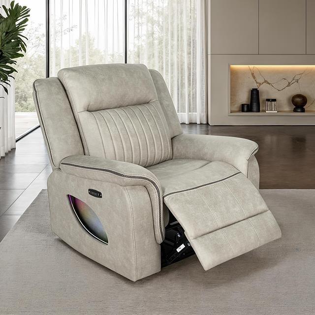 Furniture of America Arturus NX6061LB-CH-PM Power Recliner