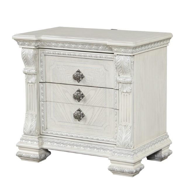 Large Picture of Furniture of America Promenade FM70001WH-N Nightstand