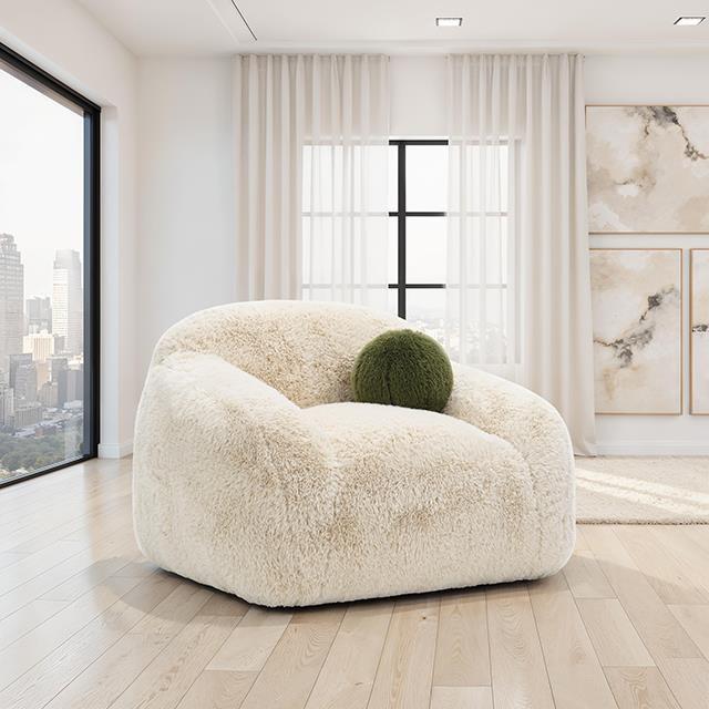 Large Picture of Furniture of America Darwen FM64006BG-CH-SW Swivel Chair