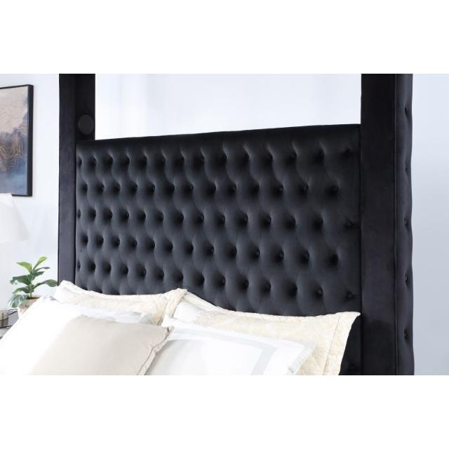 Large Picture of Furniture of America Etherea CM7482BK-EK-BED
