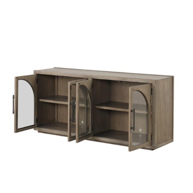 Large Picture of Furniture of America Clements FM3411AK-SV Sideboard