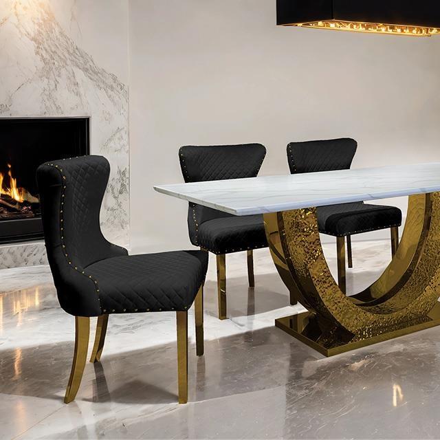 Large Picture of Furniture of America Portanova FM33003GD-T-7PC-15BK