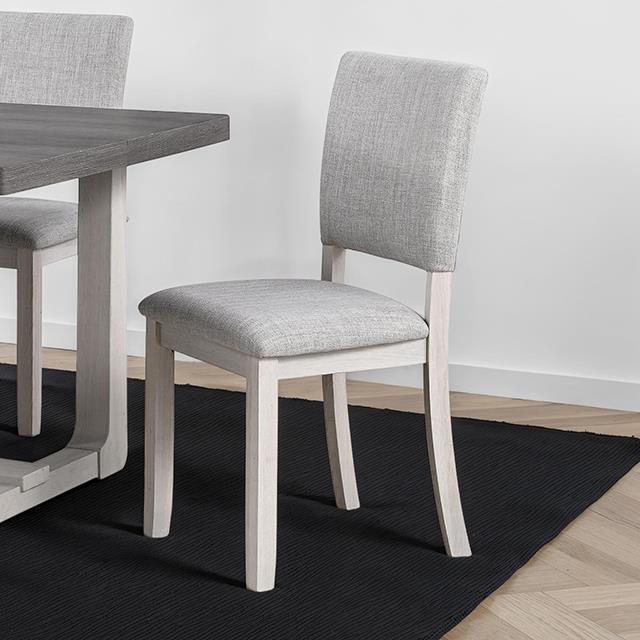 Furniture of America Sauro SL3405GY-SC-4PK Set Of 4 Upholstered Side Chair