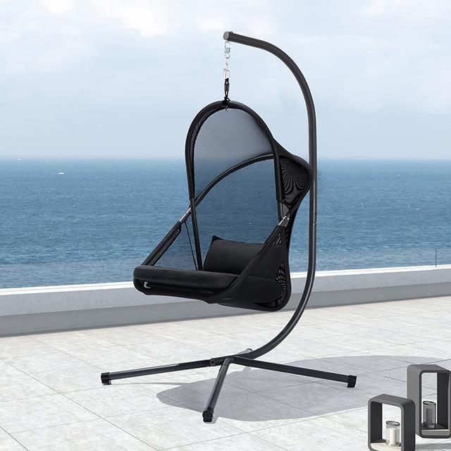 Large Picture of Furniture of America Crush GM-1011BK Swing Chair