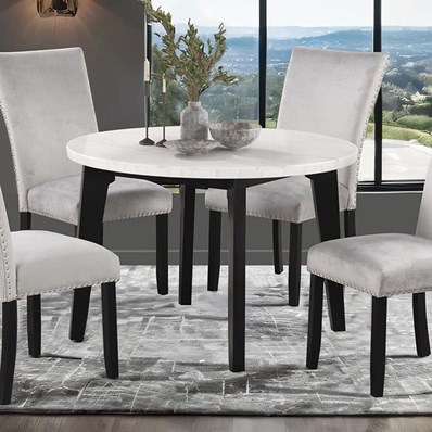 Furniture of America Sabro FM3330BK-RT-TABLE Round Dining Table