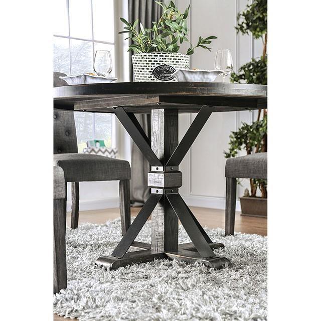 Large Picture of Furniture of America Alfred CM3735RT-5PC-GY