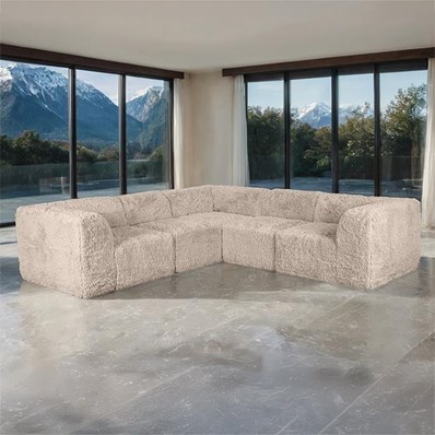 Furniture of America Nappi FM62102TP-SECT-C L-Sectional