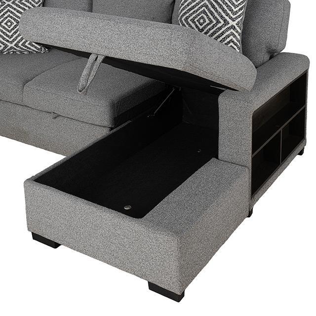 Large Picture of Furniture of America Chatham FM64005GY-SECT-R Sectional