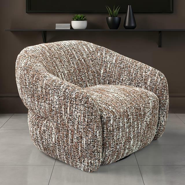 Furniture of America Pyrena FM-AC6013BR-SW Swivel Chair