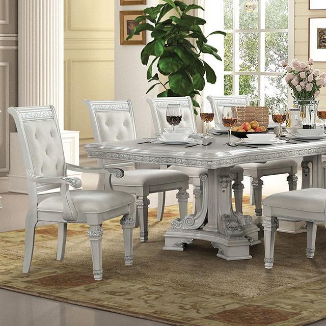Large Picture of Furniture of America Stella Mia FM31000WH-T-TABLE
