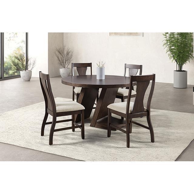 Furniture of America Holsworthy FM3600ES-RT-5PC 5 Pc Dining Table Set