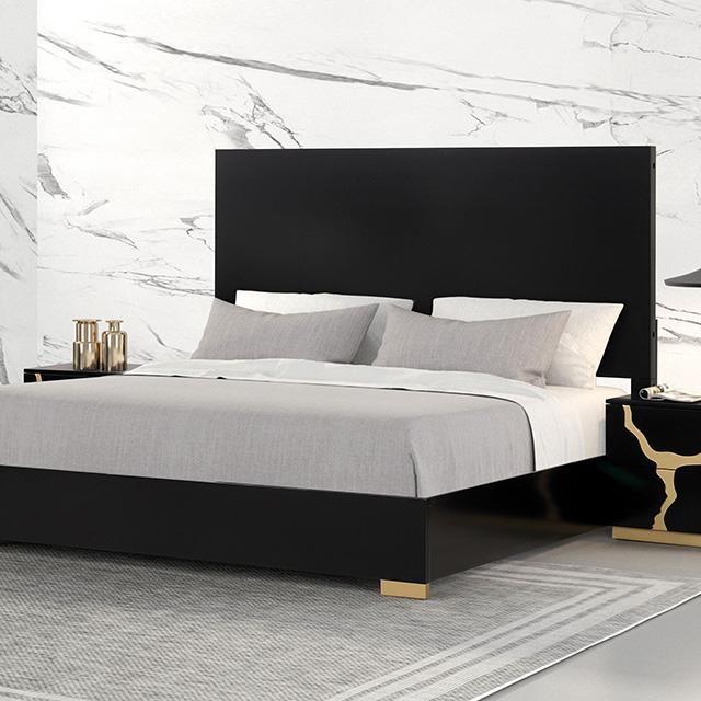 Large Picture of Furniture of America Goldsberg FM7425BK-EK-P-BED King Bed