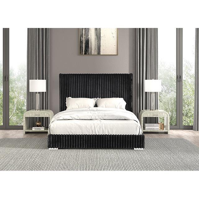 Large Picture of Furniture of America Cadwell FM7120BK-Q Queen Bed