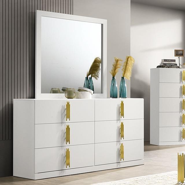 Large Picture of Furniture of America Basildon FM7271WH-D Dresser