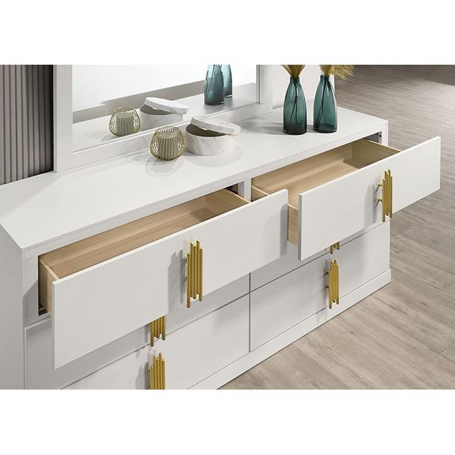 Large Picture of Furniture of America Basildon FM7271WH-D Dresser