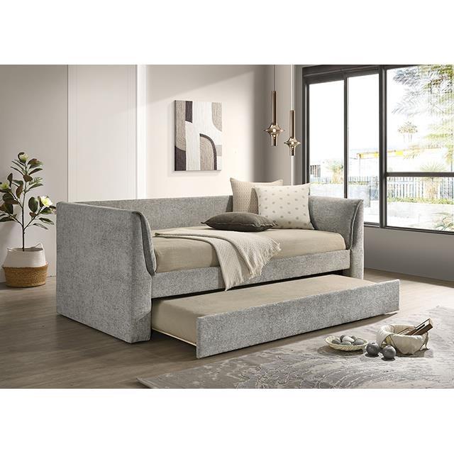 Large Picture of Furniture of America Upney FM1204GY-BED Twin Daybed with Trundle