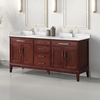 Furniture of America Almeria TM-CT005WH-72+07CH Vanity Set