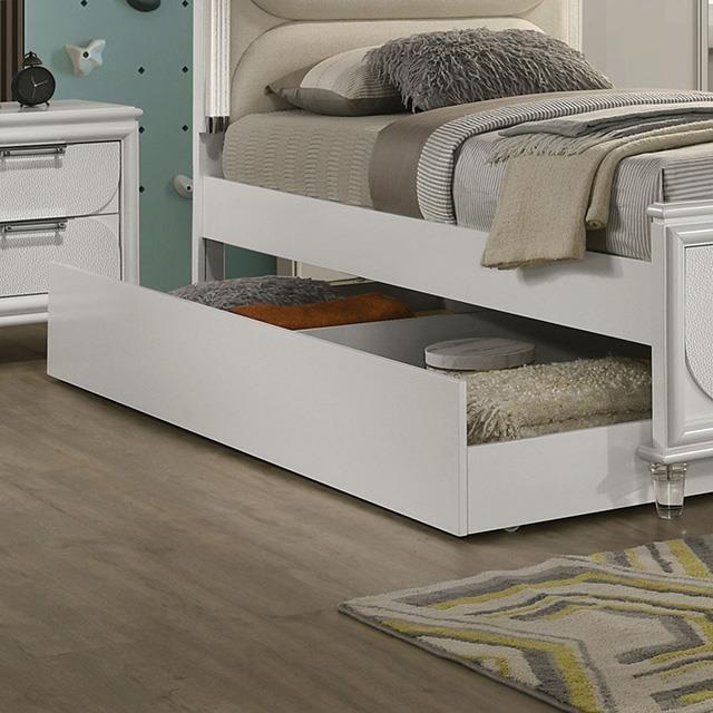 Furniture of America Lareina FM72081WH-TR Trundle