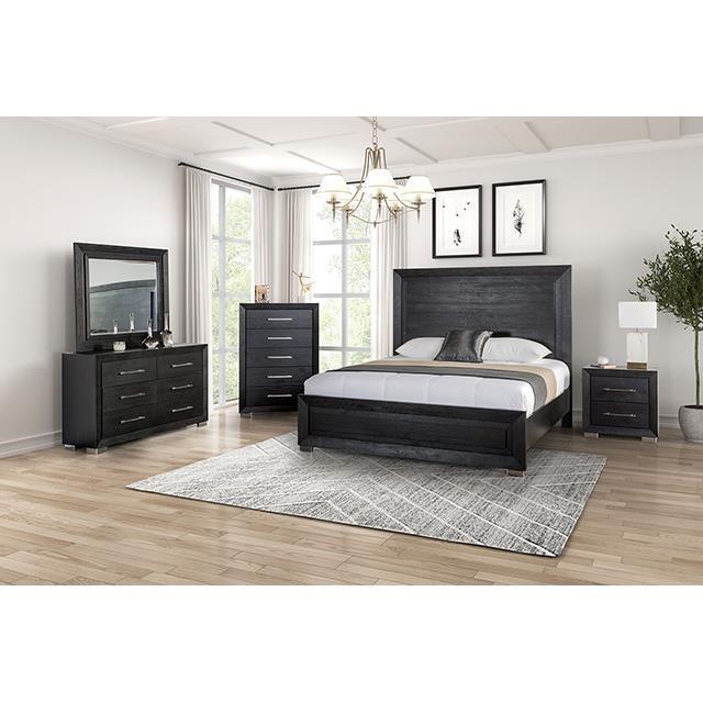 Large Picture of Furniture of America Ashbourne FM7415BK-EK-BED King Bed