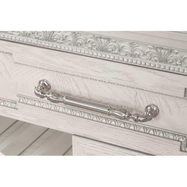 Large Picture of Furniture of America Stella Mia FM31000WH-SV Sideboard