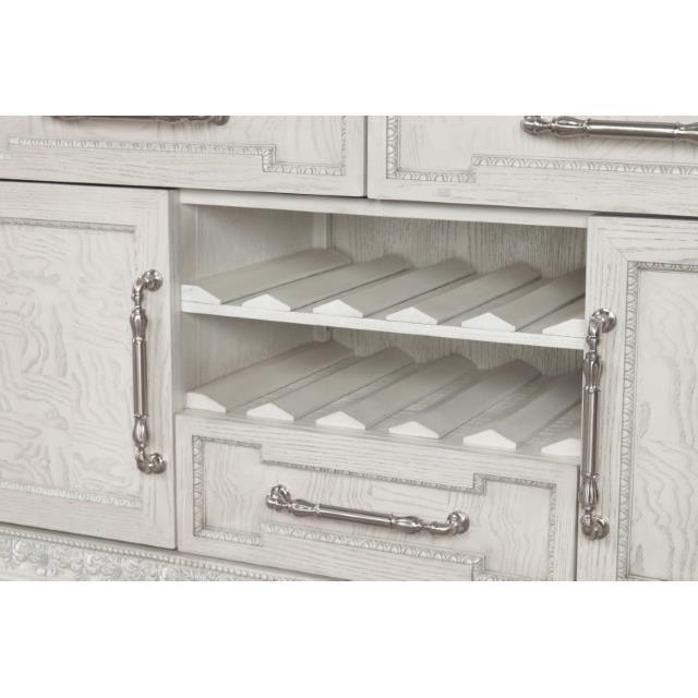 Large Picture of Furniture of America Stella Mia FM31000WH-SV Sideboard