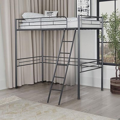 Furniture of America Myles FM-BK910BK-T Twin Loft Bed