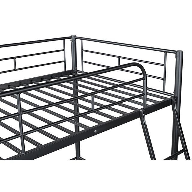 Large Picture of Furniture of America Myles FM-BK910BK-T Twin Loft Bed