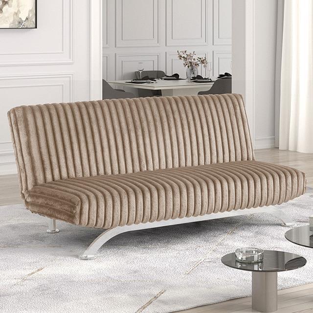Large Picture of Furniture of America Villeneuve FM2906TP Futon Sofa Bed