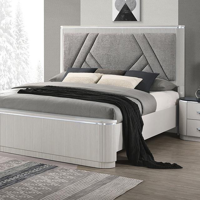 Furniture of America Aldgate FM7244GY-EK-BED King Bed