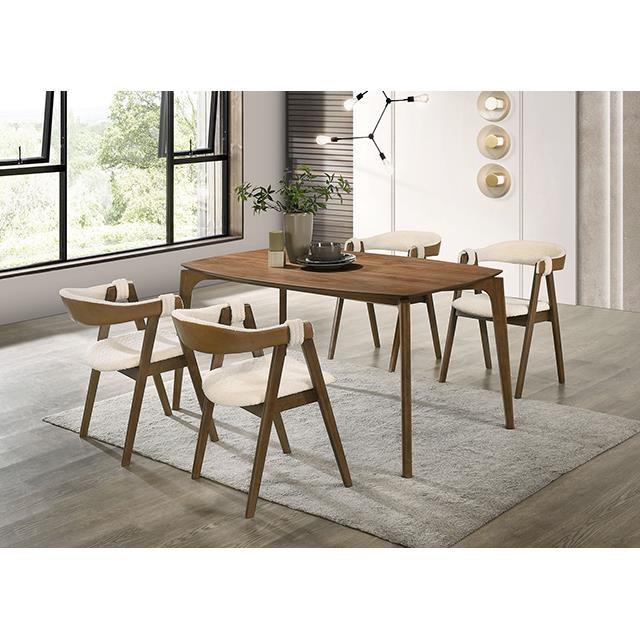 Large Picture of Furniture of America Ebikon FM3216WN-T Dining Table