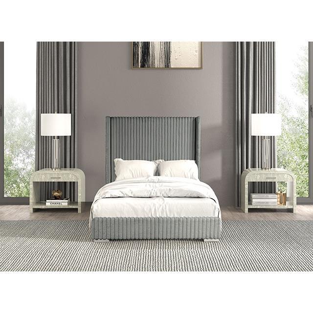 Large Picture of Furniture of America Cadwell FM7120GY-T Twin Bed