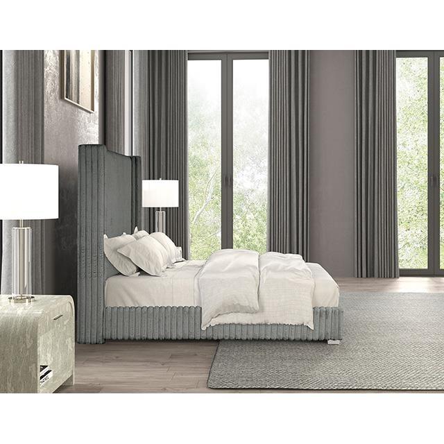 Large Picture of Furniture of America Cadwell FM7120GY-T Twin Bed