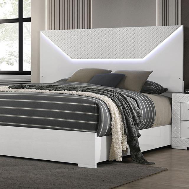 Furniture of America Whitby FM7216WH-EK-BED King Bed