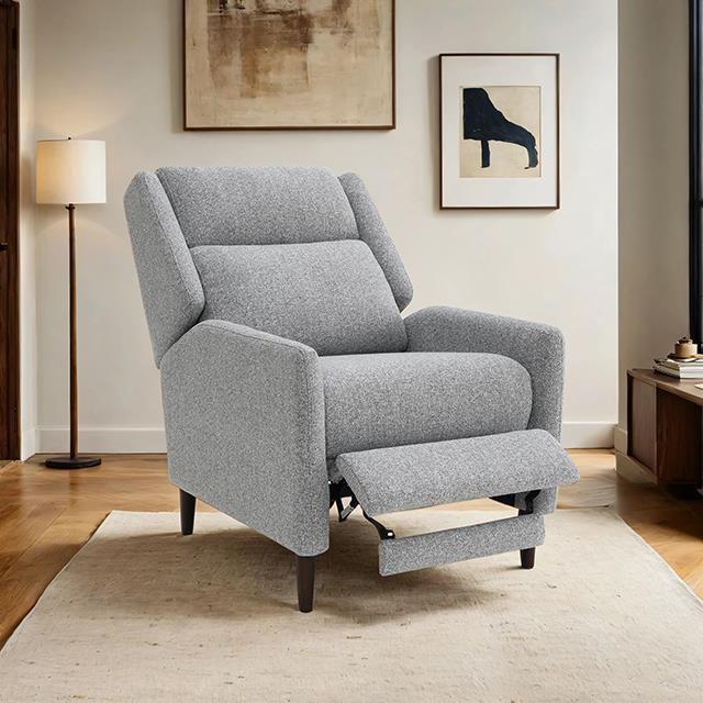 Large Picture of Furniture of America Psyche FM-AC6009GY Pushback Recliner