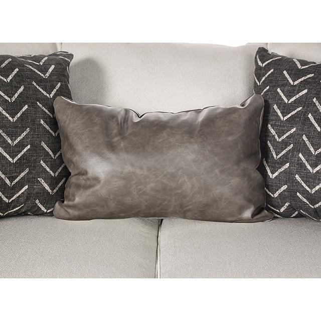 Large Picture of Furniture of America Hyde Park SM1254-LV Loveseat with Pillows