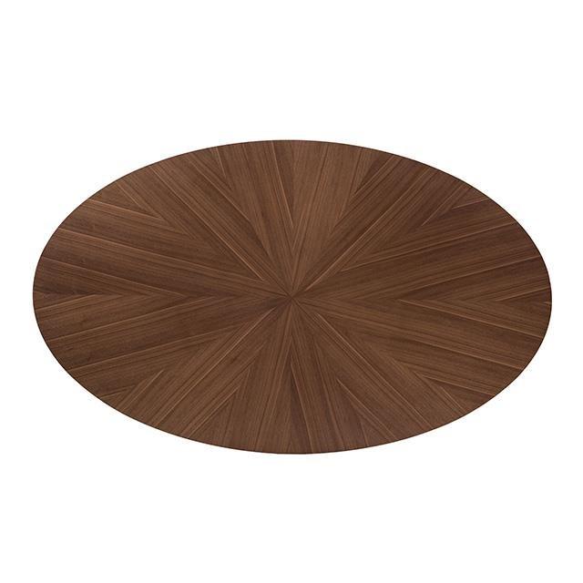 Large Picture of Furniture of America Ebikon FM3211WN-T-5PC 5 Pc Dining Table Set