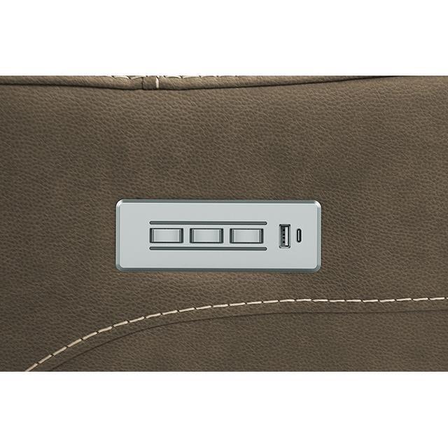 Large Picture of Furniture of America Orpheus FM68100BR-SECT-LC