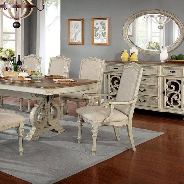 Large Picture of Furniture of America Arcadia CM3150WH-T-9PC