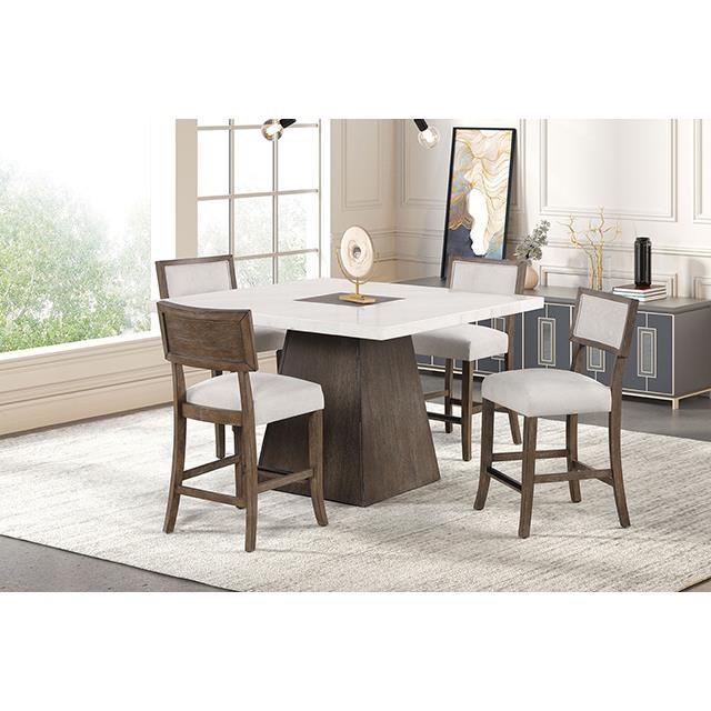 Large Picture of Furniture of America Grasten FM3332DB-PT-TABLE Counter Height Table